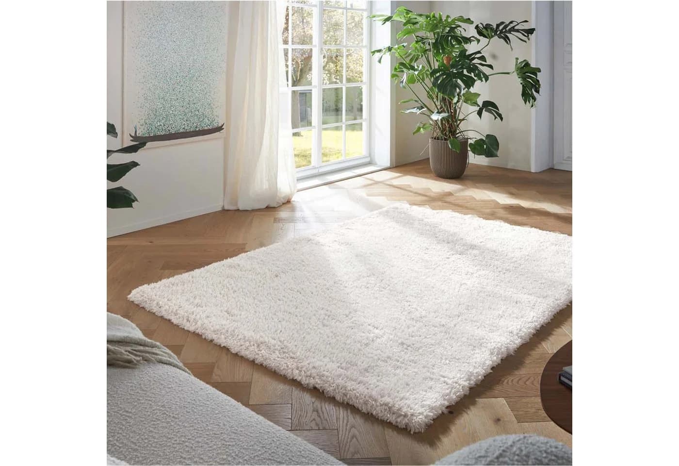 TaraCarpet Flokati-Teppich Langflor Creme - Bild 2