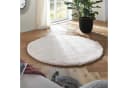 TaraCarpet Flokati-Teppich Flokati Eco Langflorteppich Shaggy Rund Creme Bild 2