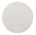 TaraCarpet Flokati-Teppich Flokati Eco Langflorteppich Shaggy Rund Creme Bild 3