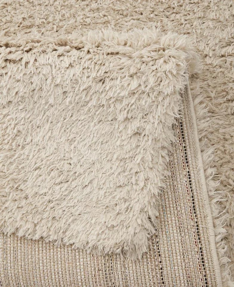 TaraCarpet Flokati-Teppich Eco Langflor Shaggy Beige - Bild 5