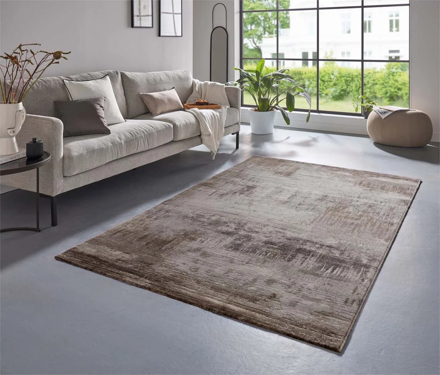 TaraCarpet Vintage-Teppich Argo 63393 Beige/Braun 80x150 cm