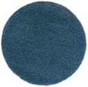 TaraCarpet Langflor-Teppich Ragolle Twilight Rund 120 cm Petrol Bild 1