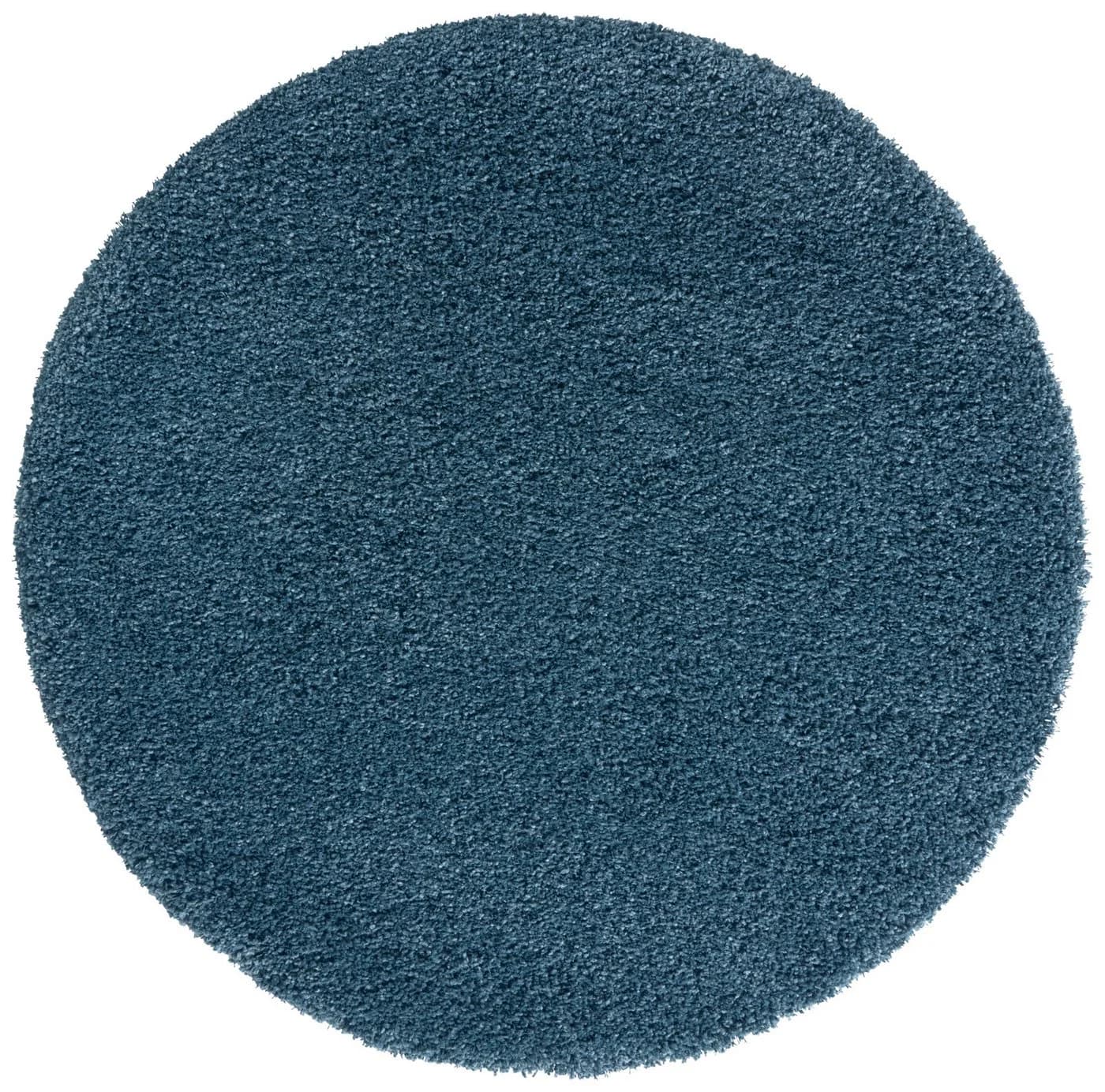 TaraCarpet Langflor-Teppich Ragolle Twilight Rund 120 cm Petrol