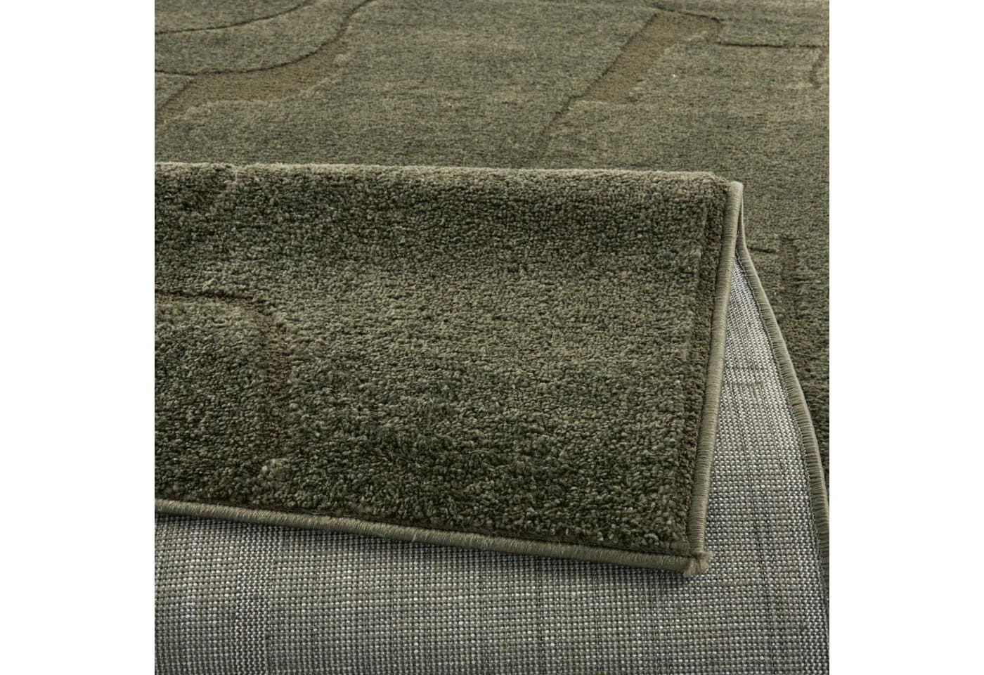 TaraCarpet Avalon Teppich Grün Hoch-Tief-Struktur - Bild 5