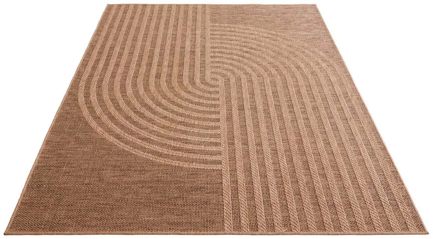 TaraCarpet Borneo Talco Outdoor Teppich Beige Meliert 80x150 cm - Bild 3