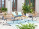 Sitzgruppe INOSIGN Yaro Beige/Grau Polyrattan Bild 1