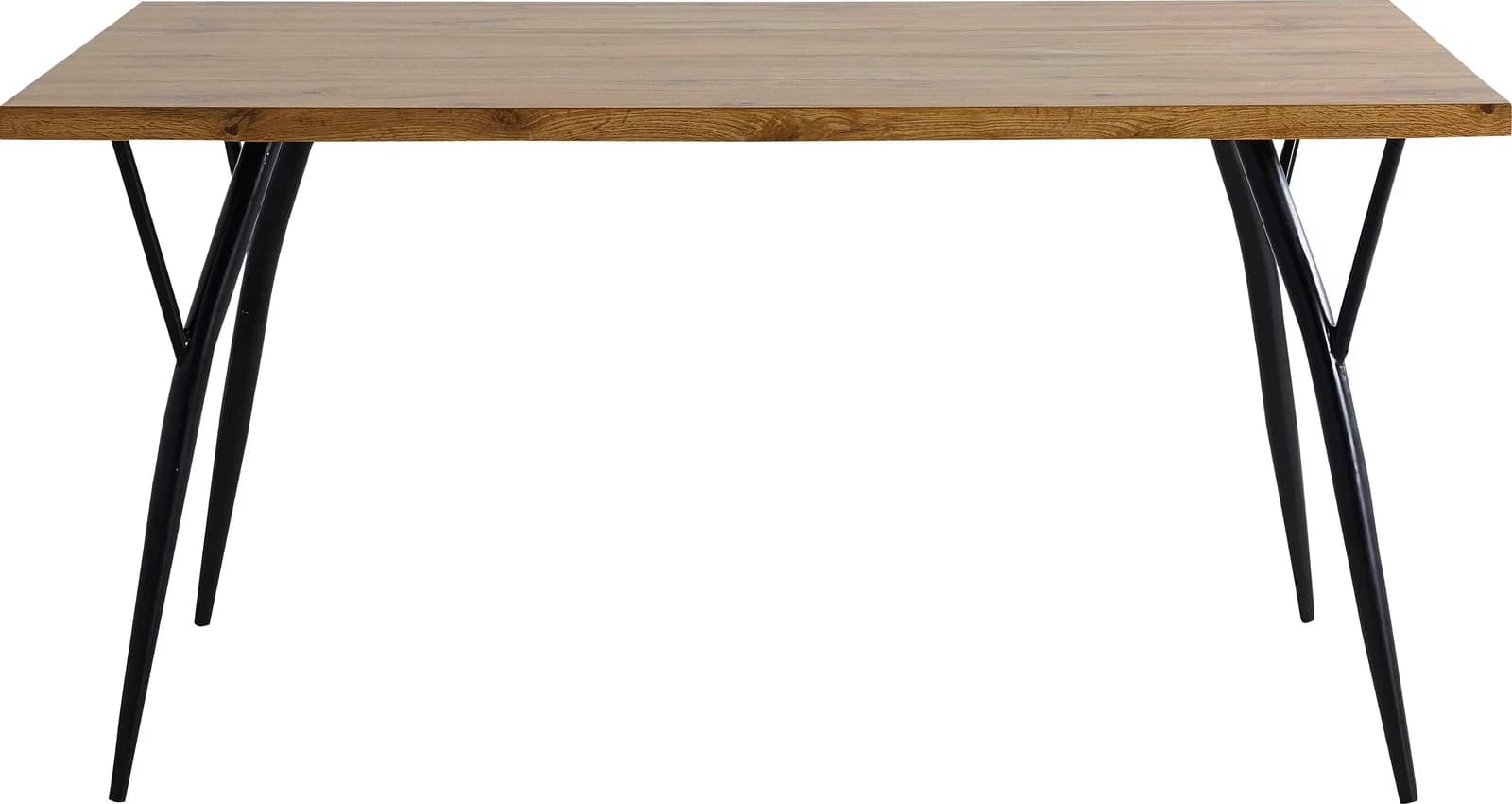 MÖBILIA Esstisch Aage Eiche-Dekor Schwarz 150 cm