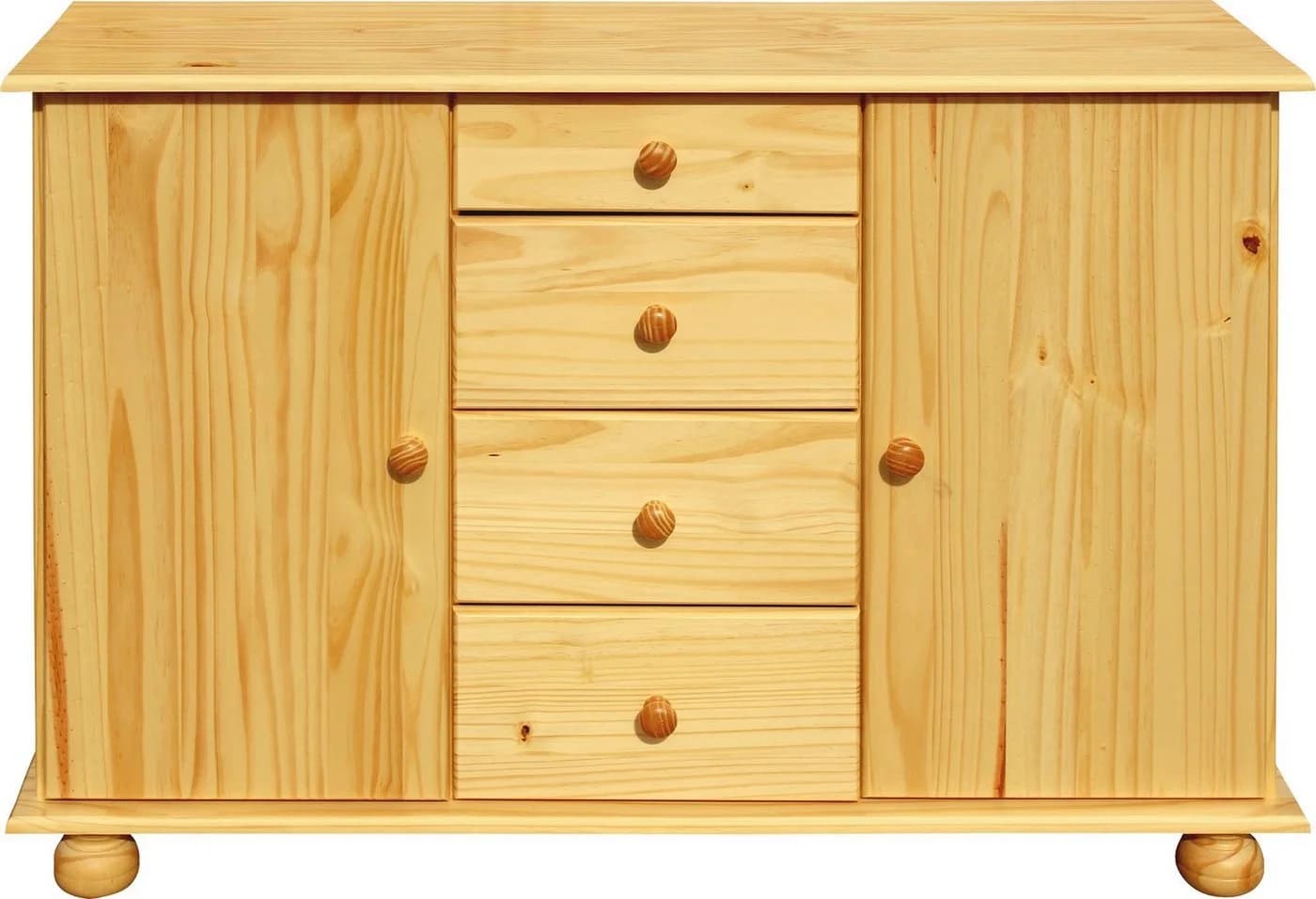 MÖBILIA Kommode Chur Massivholz Kiefer Beige Natur