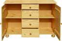 MÖBILIA Kommode Chur Massivholz Kiefer Beige Natur Bild 3