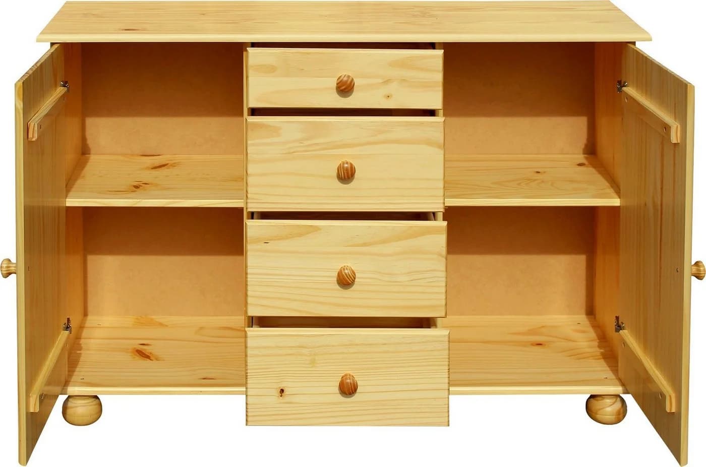 MÖBILIA Kommode Chur Massivholz Kiefer Beige Natur - Bild 3