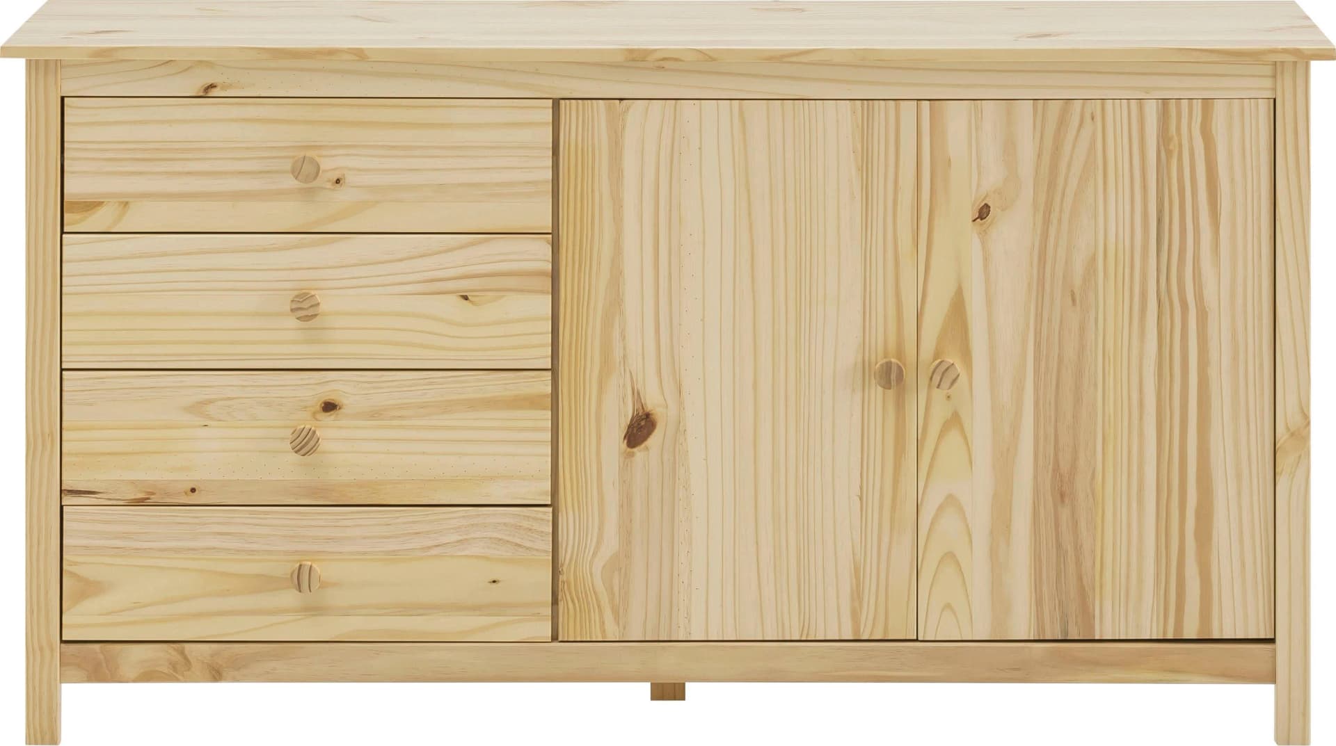 MÖBILIA Sideboard Chur Massivholz Kiefer Beige Natur