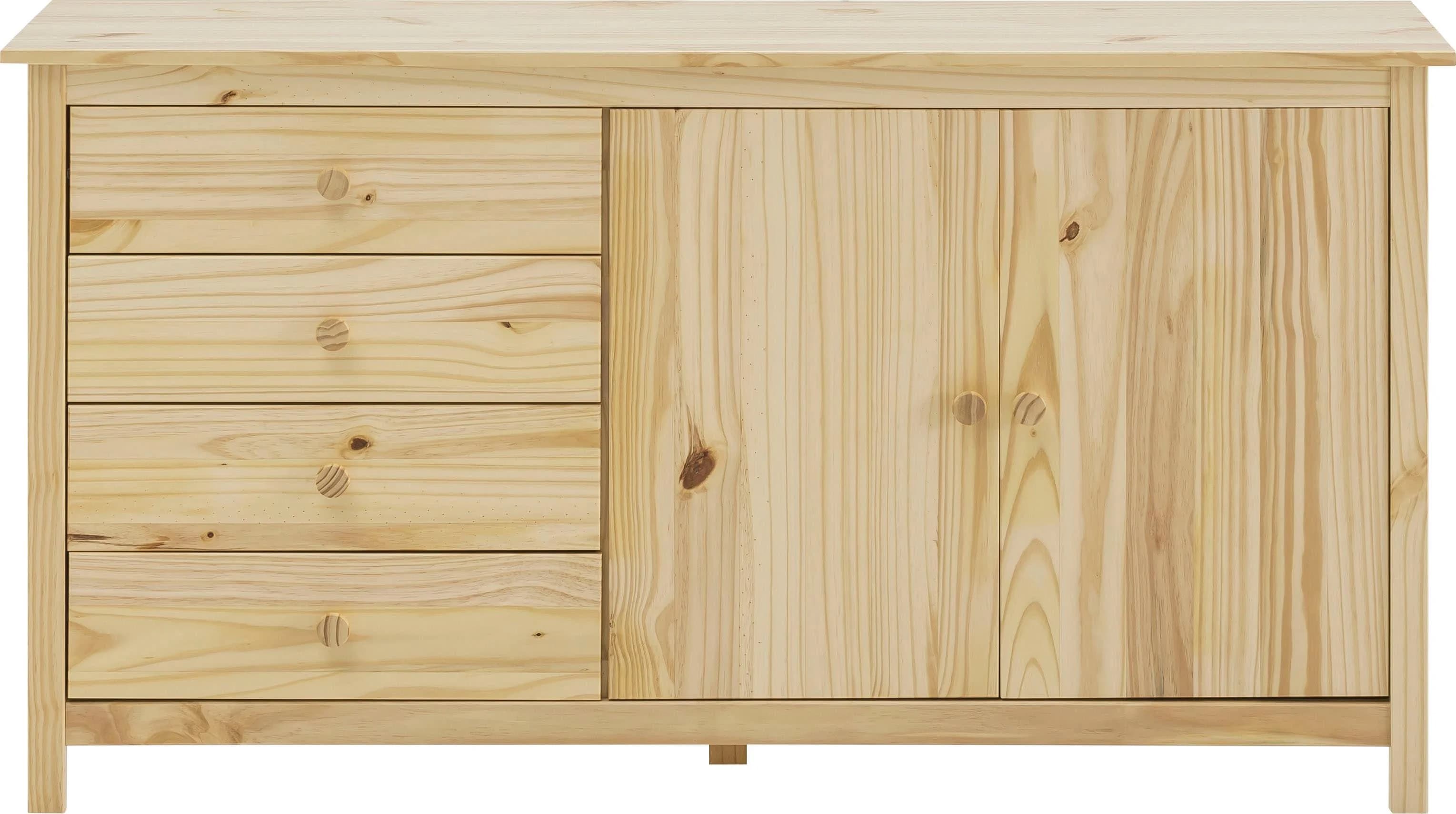 MÖBILIA Sideboard Chur Massivholz Kiefer Beige Natur