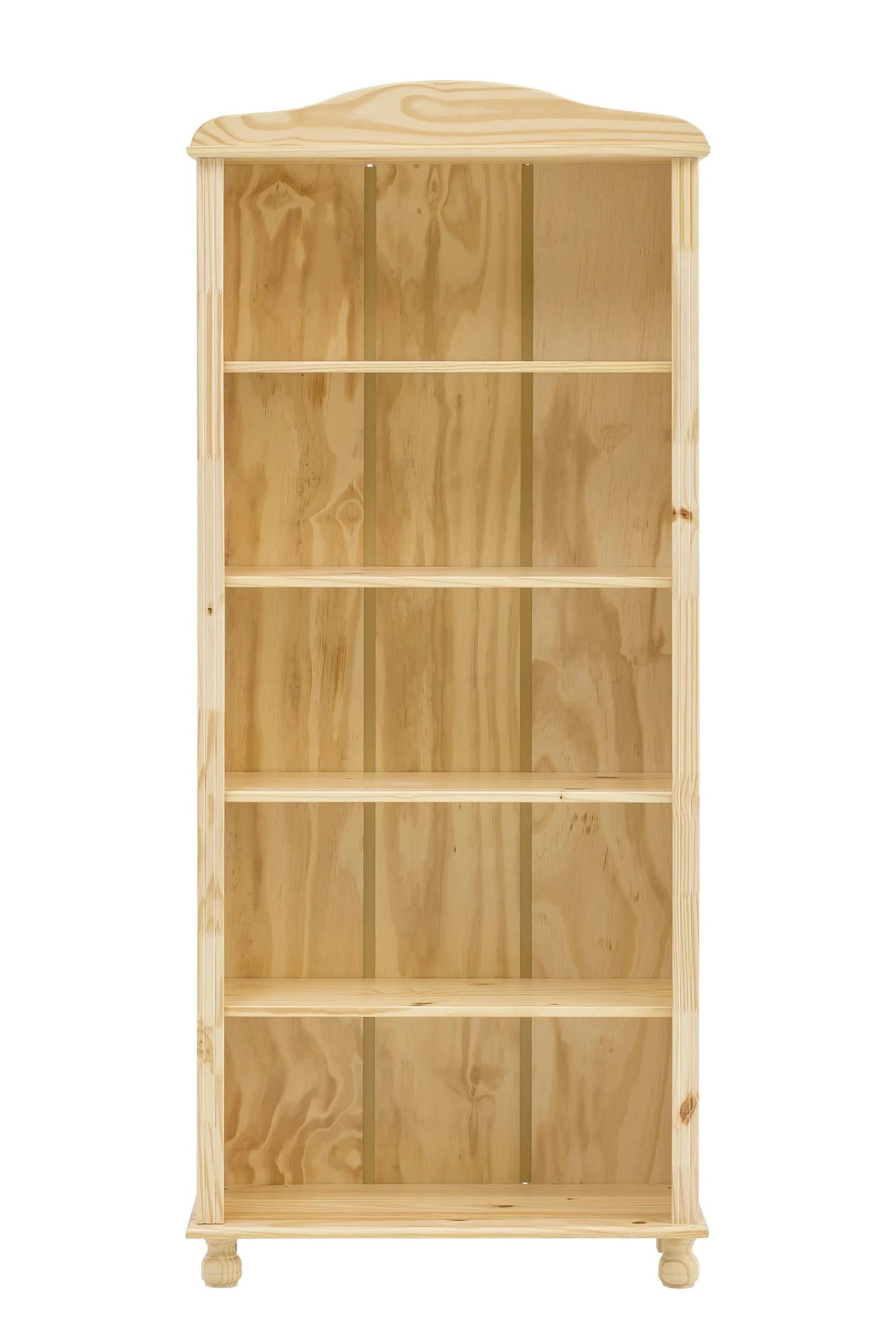 MÖBILIA Bücherregal Chur Massivholz Natur mit gedrechselten Füßen