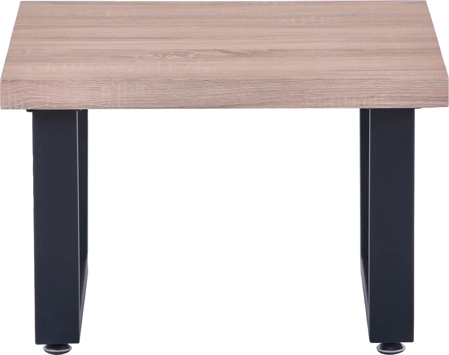 MÖBILIA Conri Couchtisch Schwarz MDF Sonoma Eiche