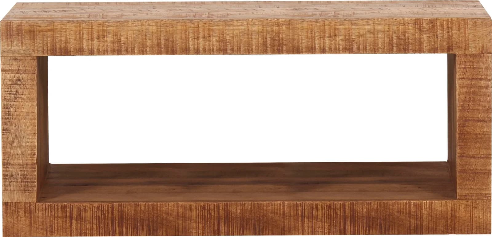 MÖBILIA Wandregal Braun Massivholz Akazie Wandmontage