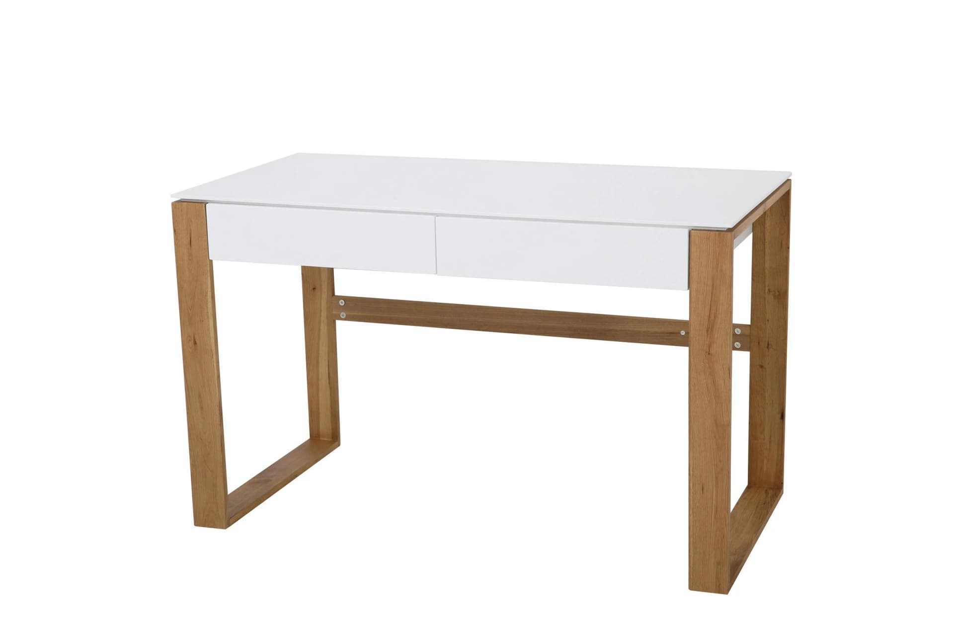 Schreibtisch ANDAS Herdis Weiß MDF Eiche