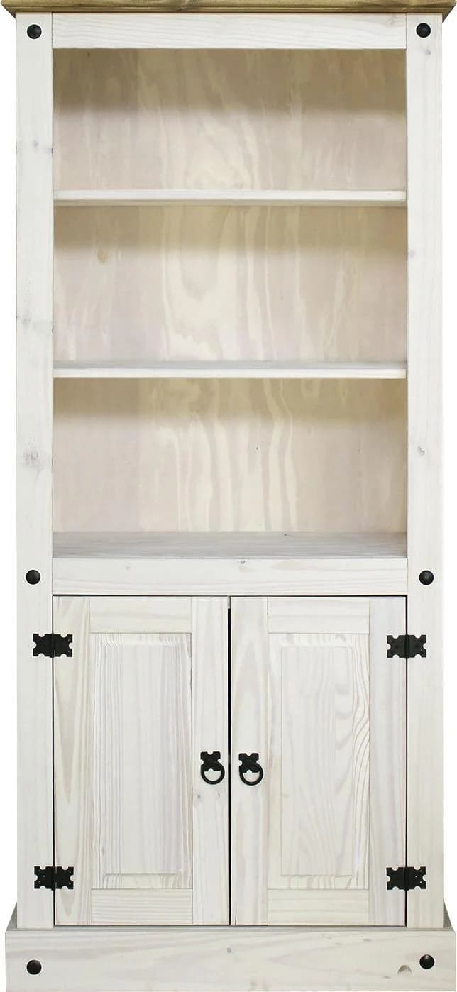Bücherregal HOME AFFAIRE Weiß Honig Massivholz Antik-Look - Bild 2