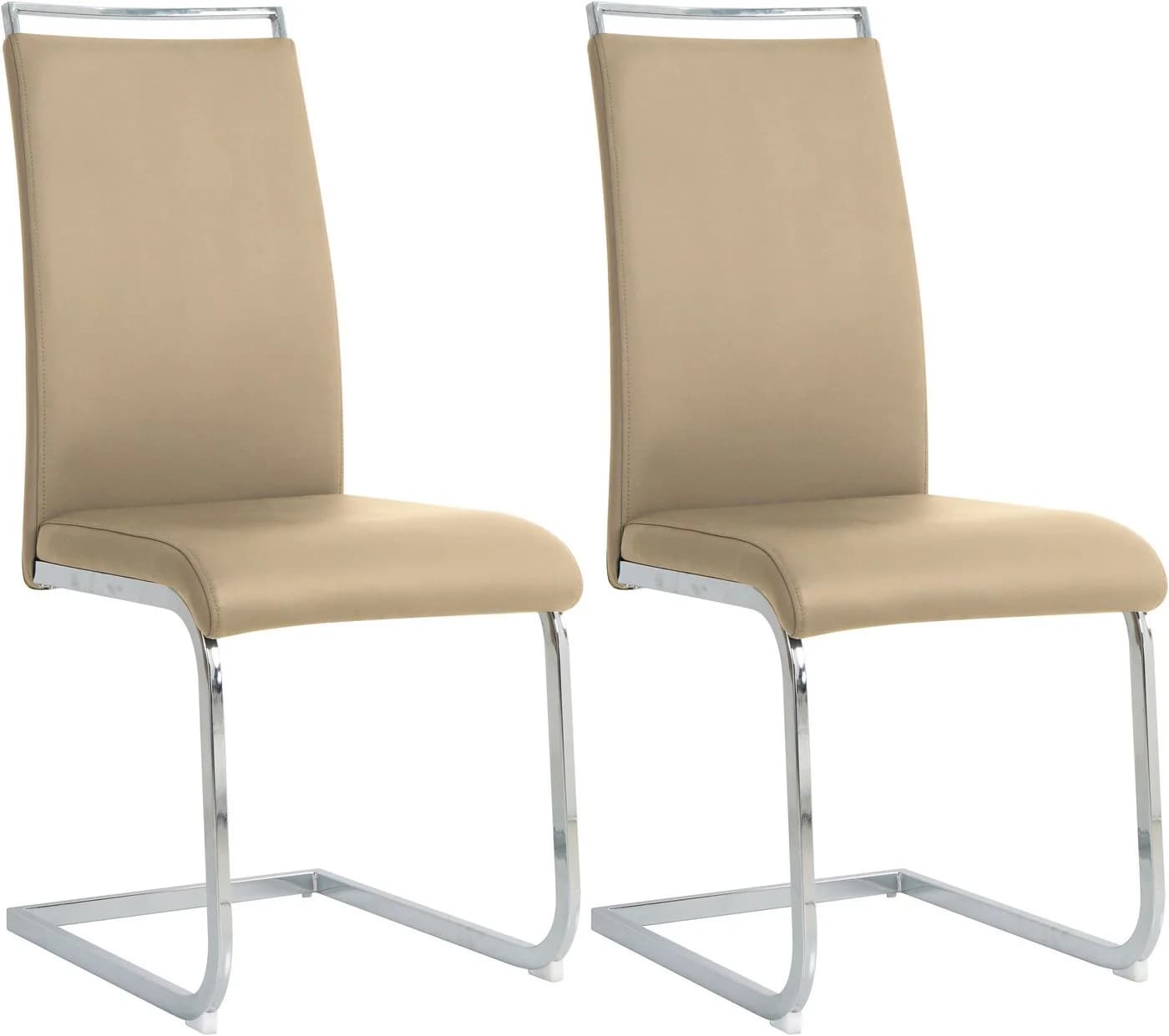Freischwinger INOSIGN 2er-Set Braun/Silber Designer-Gestell - Bild 2