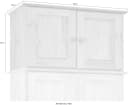 MÖBILIA Aufsatzschrank Landhausstil Beige Massivholz Kiefer Bild 3