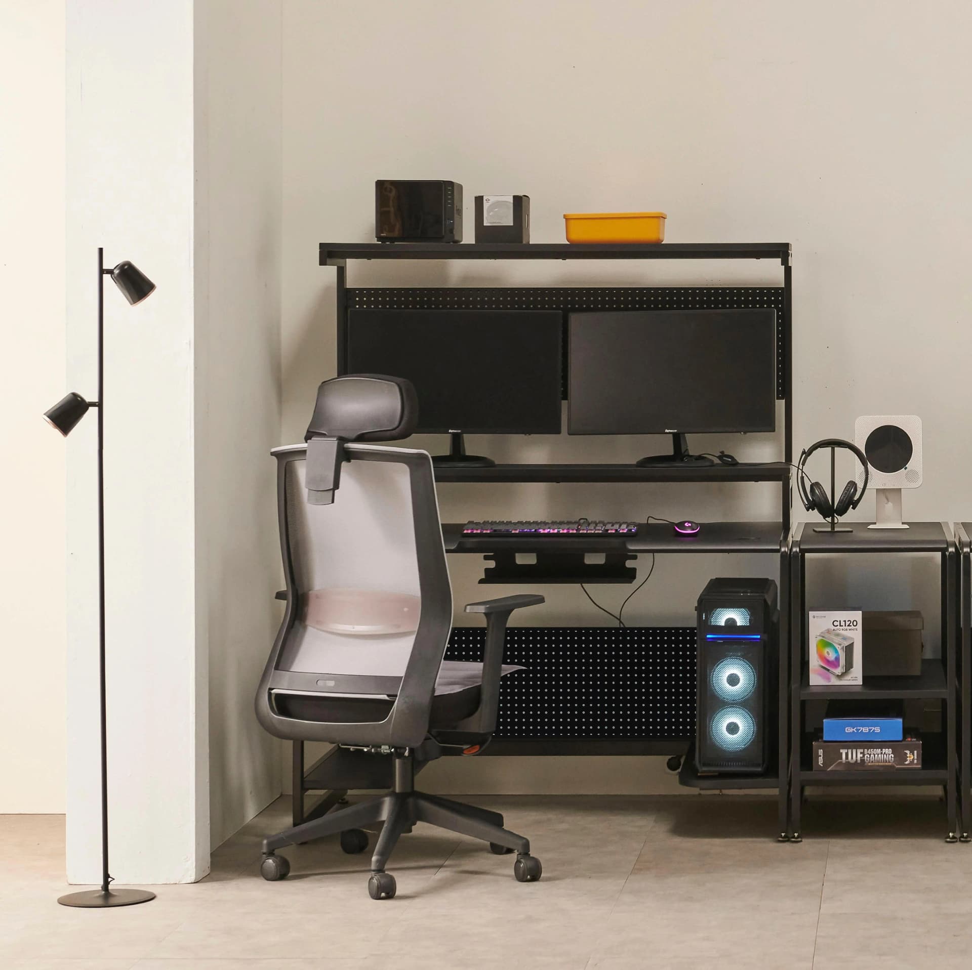 Schreibtisch HOME AFFAIRE Schwarz Multifunktional