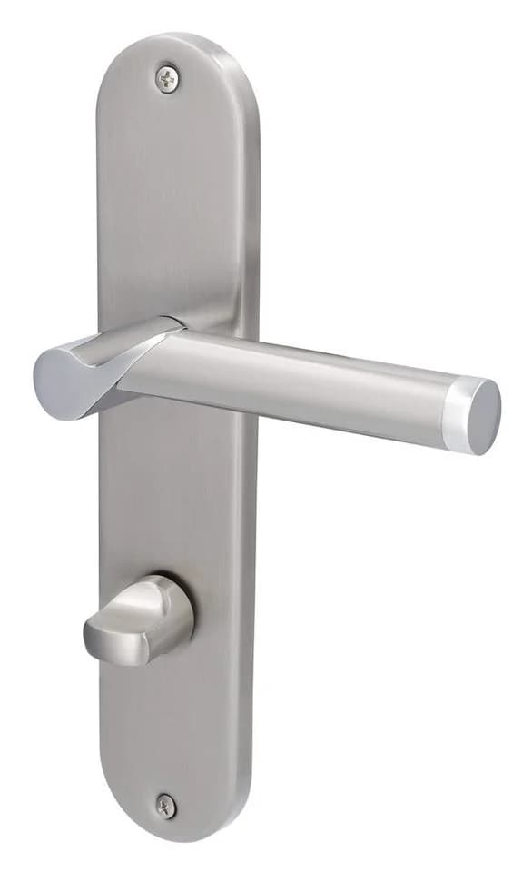 Alpertec Türbeschlag Renovierungsgarnitur für 3 Zimmertüren und 1 WC (Set, 4 St., Spar-Set), Edelstahl satiniert / poliert - Bild 3