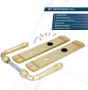 Alpertec Türbeschlag 4er Set Messing für Zimmertüren und Bad/WC-Tür Bild 1