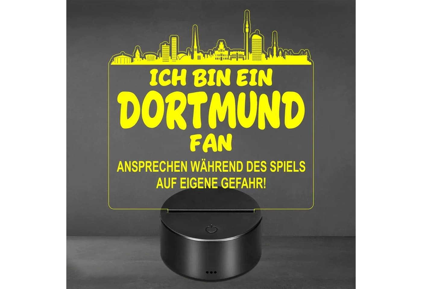 Lieblingsmensch LED Nachtlicht Fußball Dortmund Fan Acryl - Bild 2