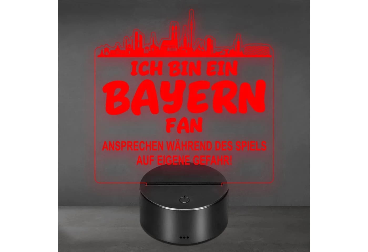Lieblingsmensch LED Nachtlicht Fußball Bayern Fan RGB - Bild 2