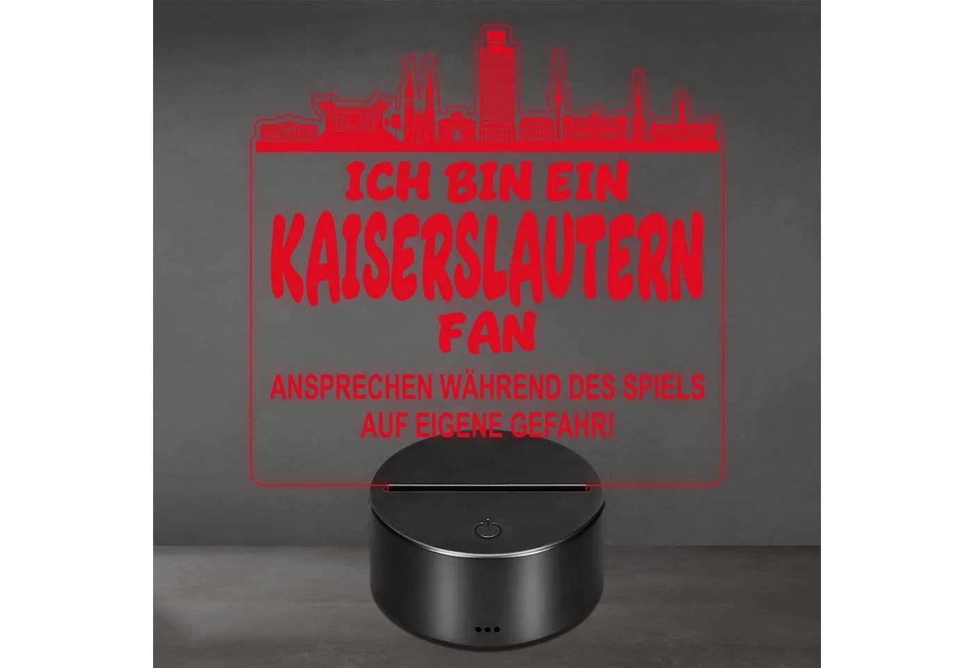 Lieblingsmensch LED Nachtlicht Fußball Kaiserslautern Acryl - Bild 2