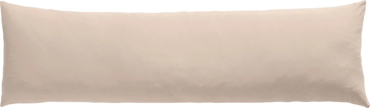 Erwin Müller Seitenschläferkissenbezug Murnau Single-Jersey Uni Beige - Bild 2