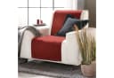 Erwin Müller Sesselschoner Chenille-Jacquard Uni Rot/Schwarz Bild 3