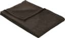 Erwin Müller Sesselschoner Chenille-Jacquard Uni Braun/Schwarz Bild 2