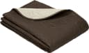 Erwin Müller Sesselschoner Dunkelbraun Paisley Uni Polyester Bild 2