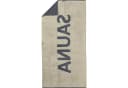 Erwin Müller Saunatuch Walkfrottier Grau-Beige Jacquard Bild 1