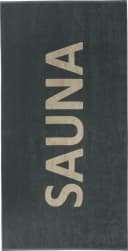 Erwin Müller Saunatuch Walkfrottier Grau-Beige Jacquard Bild 2