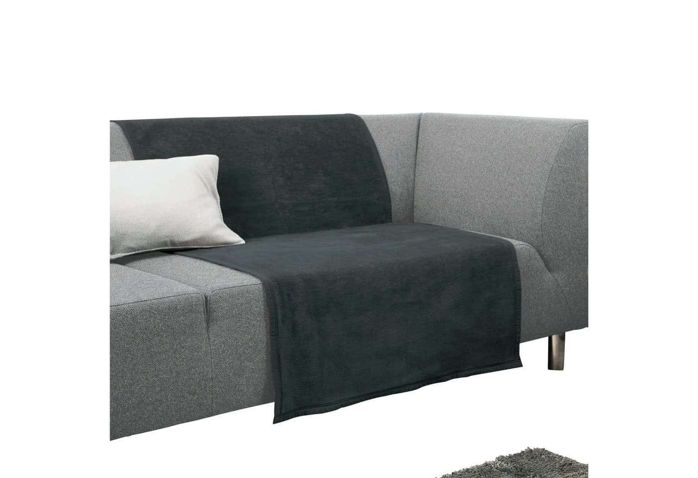 Erwin Müller Sofaschoner Triest Baumwollmischung Uni - Bild 2