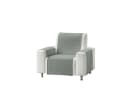 Erwin Müller Sofaläufer Sessel- und Sofaschoner-Set "Triest" 3-teilig Silber Bild 2