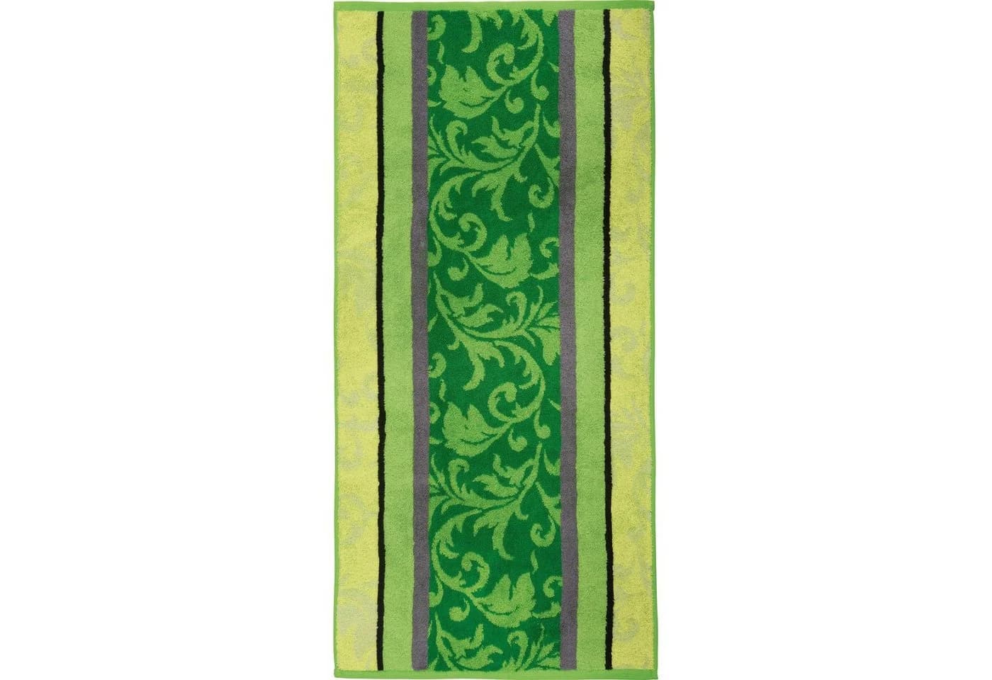 Erwin Müller Duschtuch Ludwigsburg 2er-Pack Jacquard Karo Grün - Bild 5