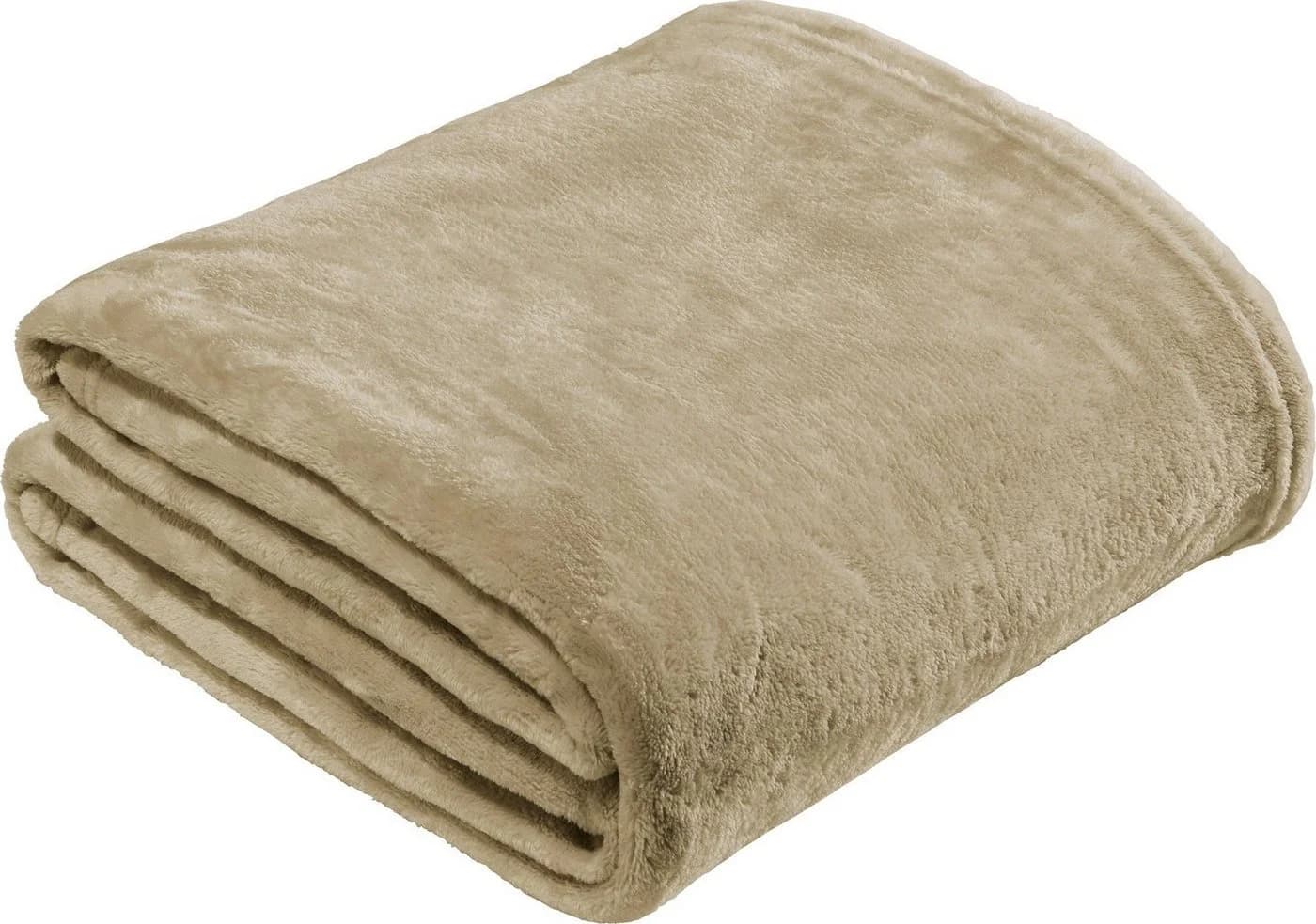 REDBEST Wohndecke Amarillo Fleece Uni Beige - Bild 2