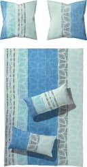 Erwin Müller Bettwäsche Seersucker Blau-Grau Streifen Bild 2