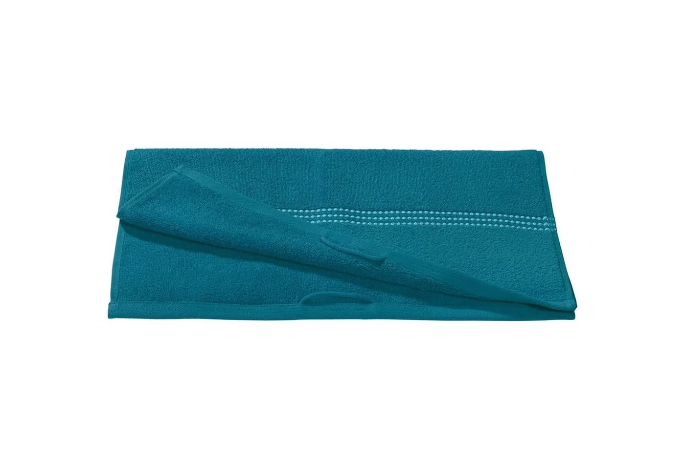Erwin Müller Duschtuch Mannheim 2er-Pack Velours-Frottier Grün Uni - Bild 5