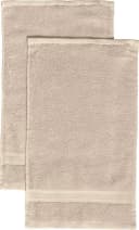 REDBEST Gästehandtuch Chicago 2er-Pack Frottier Uni Beige Bild 2