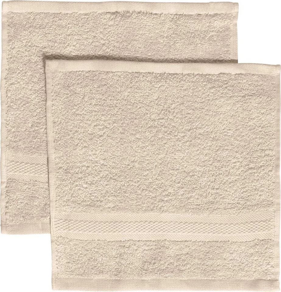 REDBEST Seiftuch Chicago 2er-Pack Frottier Uni Beige - Bild 2