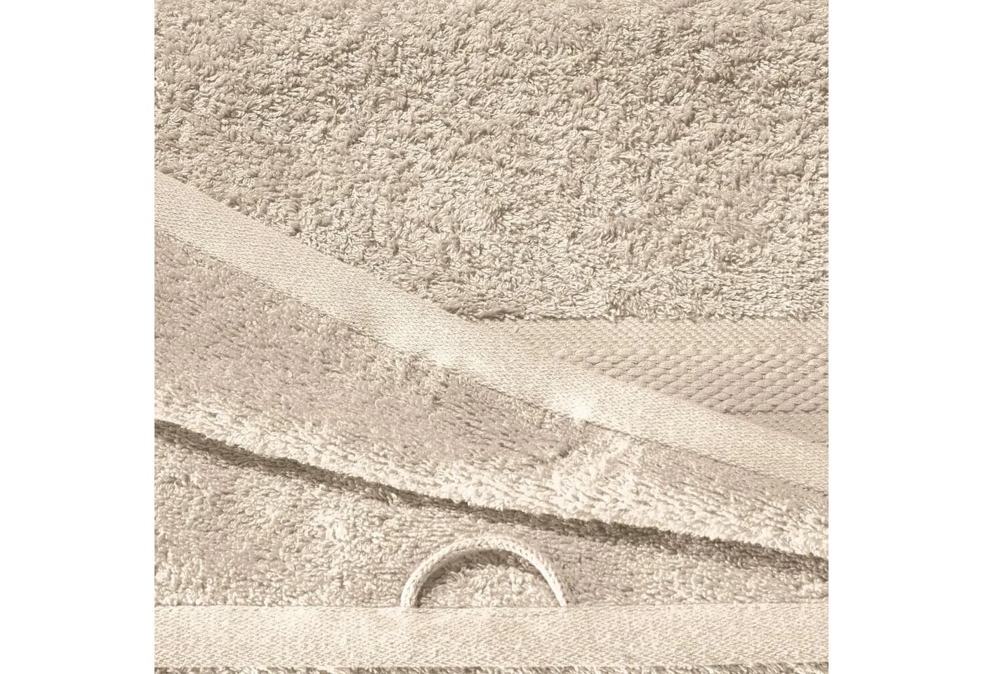 REDBEST Gästehandtuch Chicago 6er-Pack Frottier Uni Beige - Bild 5
