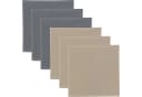 Erwin Müller Geschirrtuch Spültuch 2-farbig 6er-Pack Baumwolle Uni Grau/Beige Bild 2