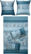 Erwin Müller Bettwäsche Mako-Satin Paisley Blau Bild 2