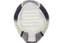 REDBEST WC-Deckelbezug Houston Oval Grau Streifen Bild 3