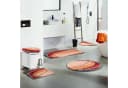REDBEST Badematte Duschvorlage "Lynn" halbrund orange Grafik Bild 1