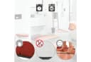 REDBEST Badematte Duschvorlage "Lynn" halbrund orange Grafik Bild 3