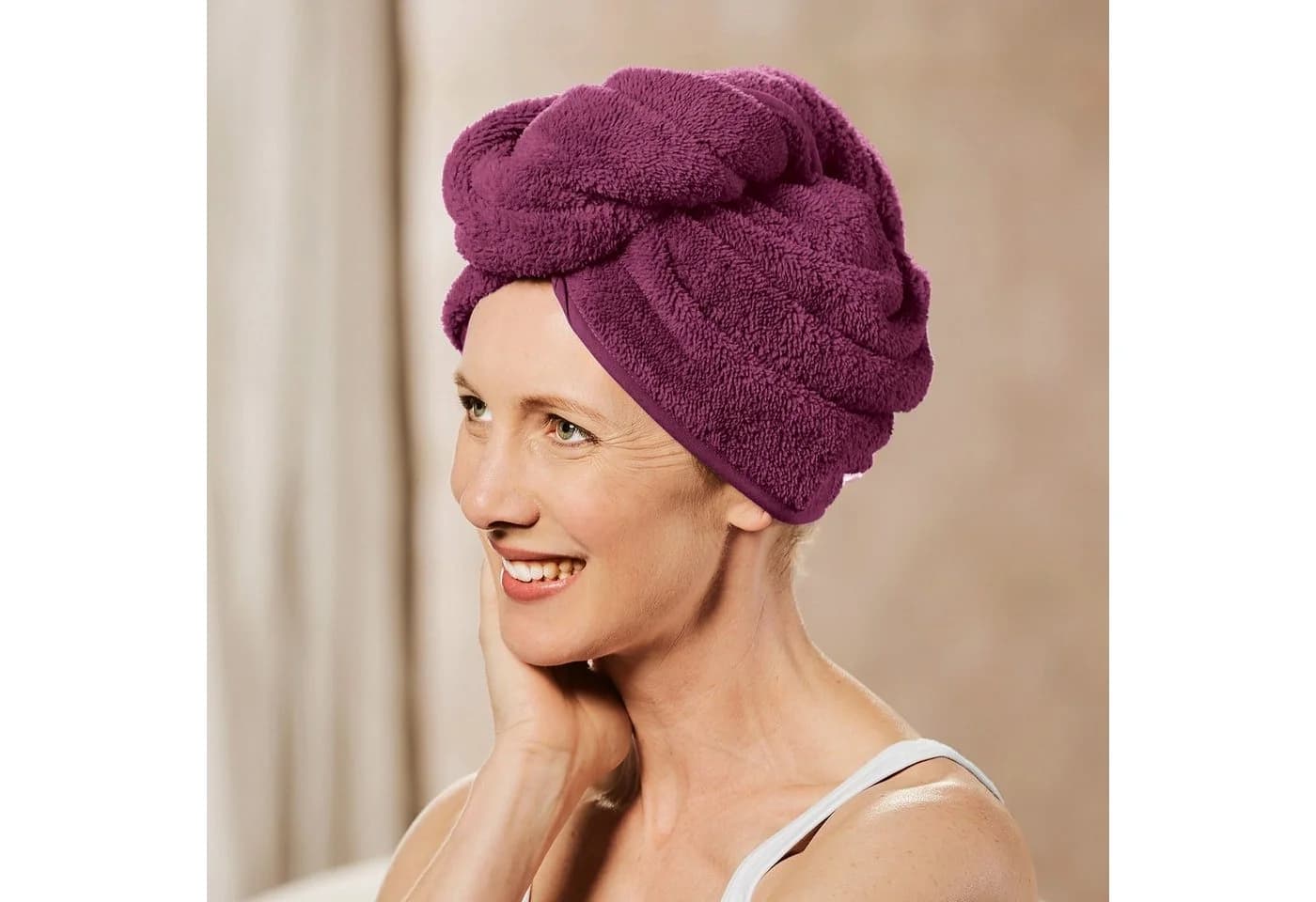 Erwin Müller Handtuch Turban 2er-Pack Frottier Microfaser Uni Rot
